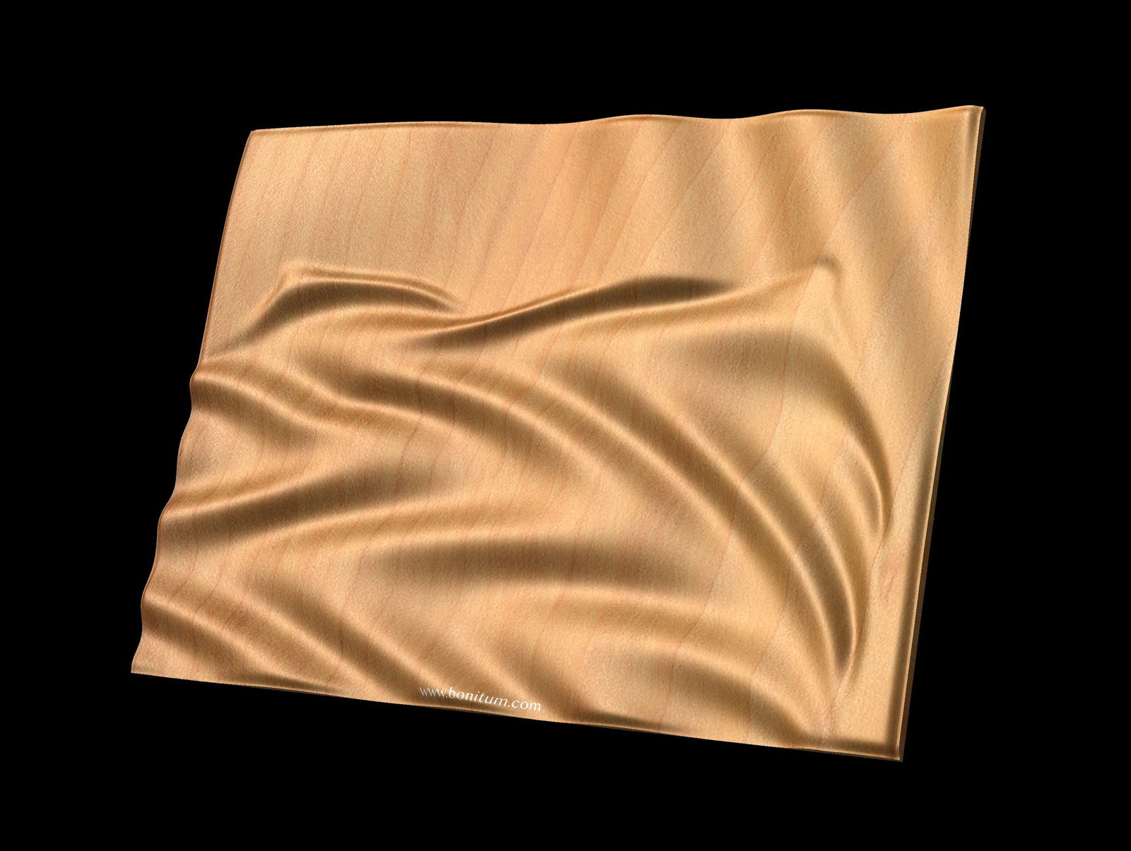 Feminine Dunes 0905 Decorative abstract 3D relief sculpture model for CNC machining - Bonitum CNC Model Studio