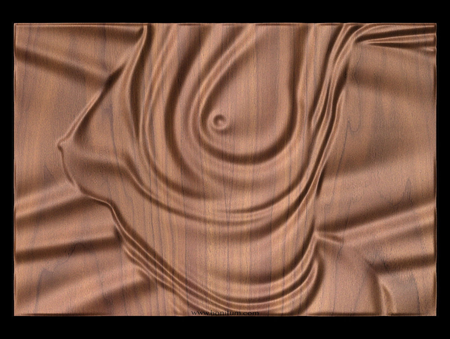 Feminine Dunes 2018 Decorative abstract 3D relief sculpture model for CNC machining - Bonitum CNC Model Studio