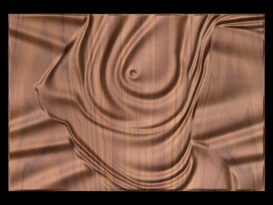 Feminine Dunes 2018 Decorative abstract 3D relief sculpture model for CNC machining - Bonitum CNC Model Studio