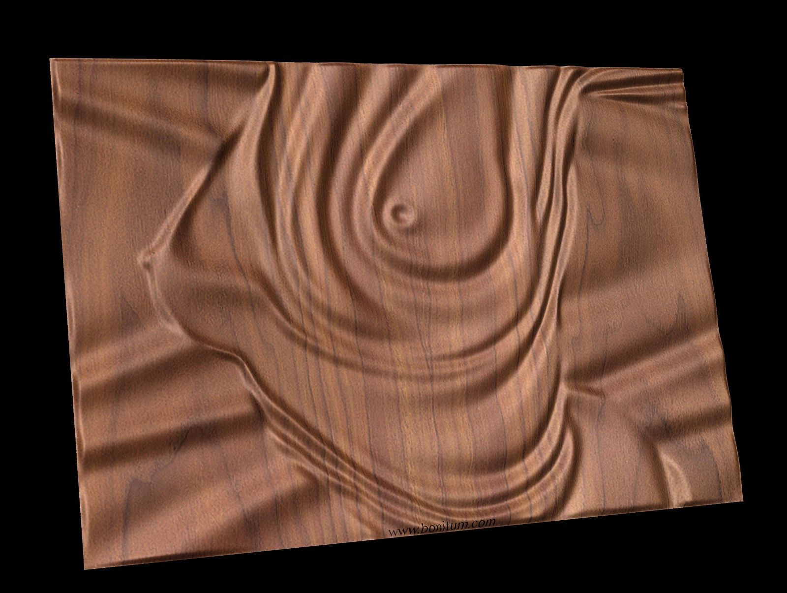 Feminine Dunes 2018 Decorative abstract 3D relief sculpture model for CNC machining - Bonitum CNC Model Studio