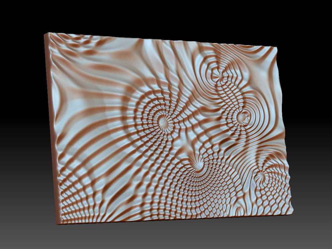 Flow7949 3D relief for CNC machining - Bonitum CNC Model Studio