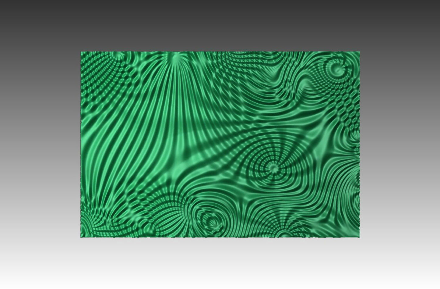 Flow 7692 Decorative abstract 3D relief op-art sculpture model for CNC machining - Bonitum CNC Model Studio