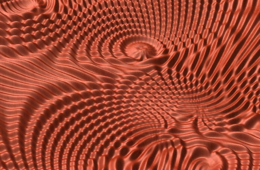 Flow 7696 Decorative abstract 3D relief op-art sculpture model for CNC machining - Bonitum CNC Model Studio