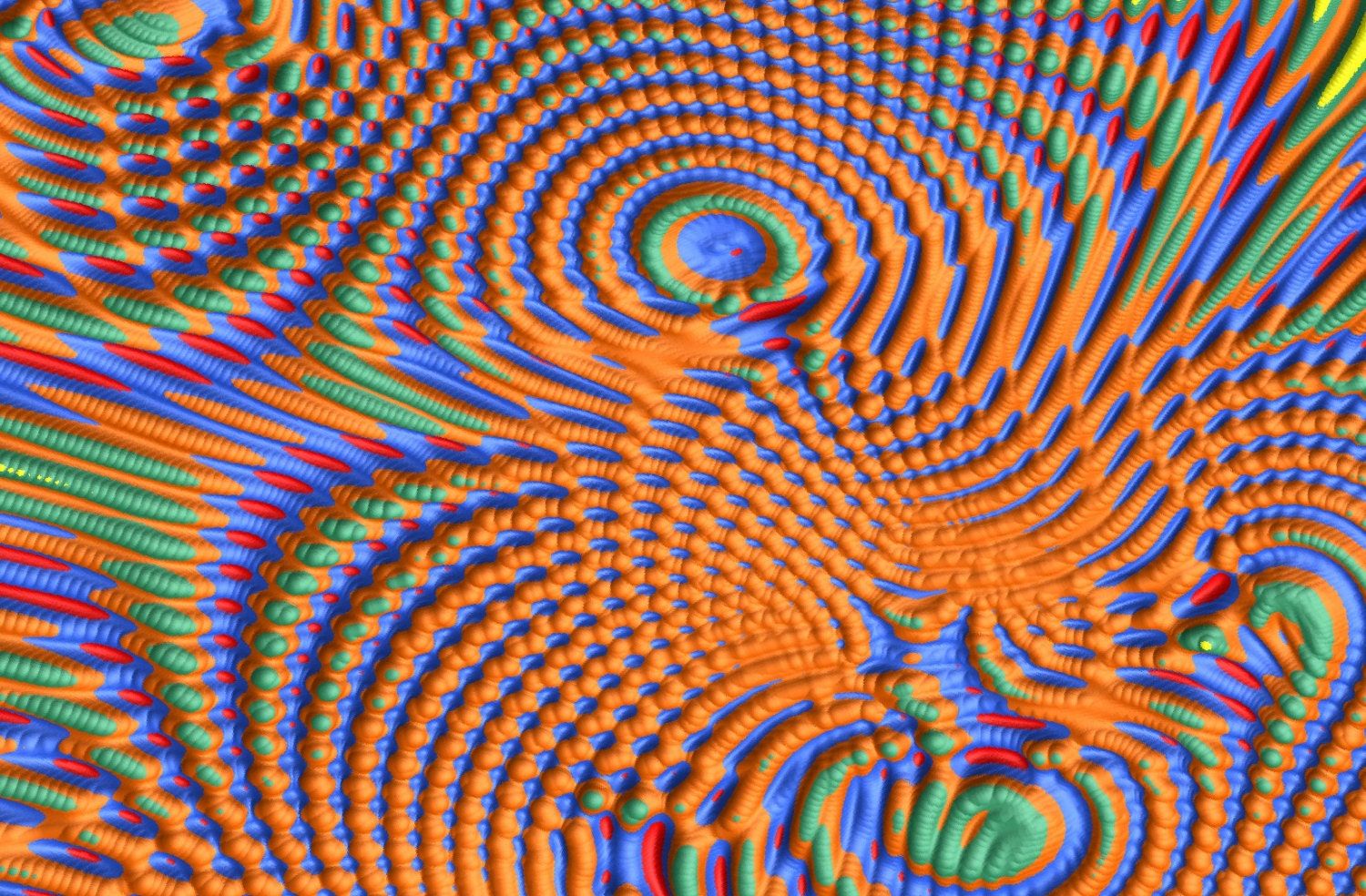 Flow 7696 Decorative abstract 3D relief op-art sculpture model for CNC machining - Bonitum CNC Model Studio