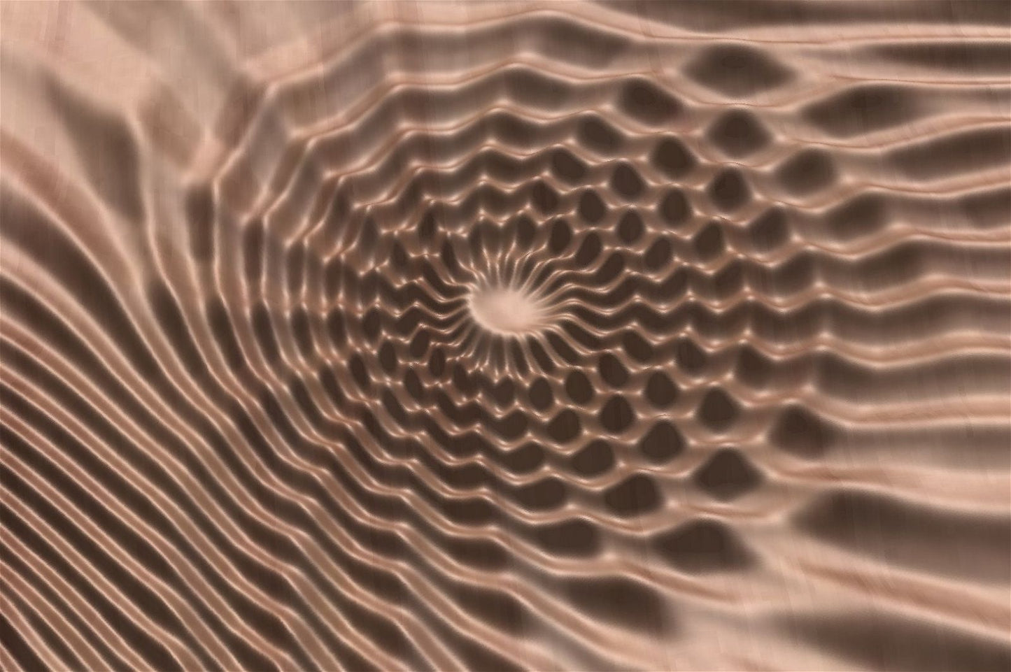 Flow 7792 Decorative abstract 3D relief op-art sculpture model for CNC machining - Bonitum CNC Model Studio