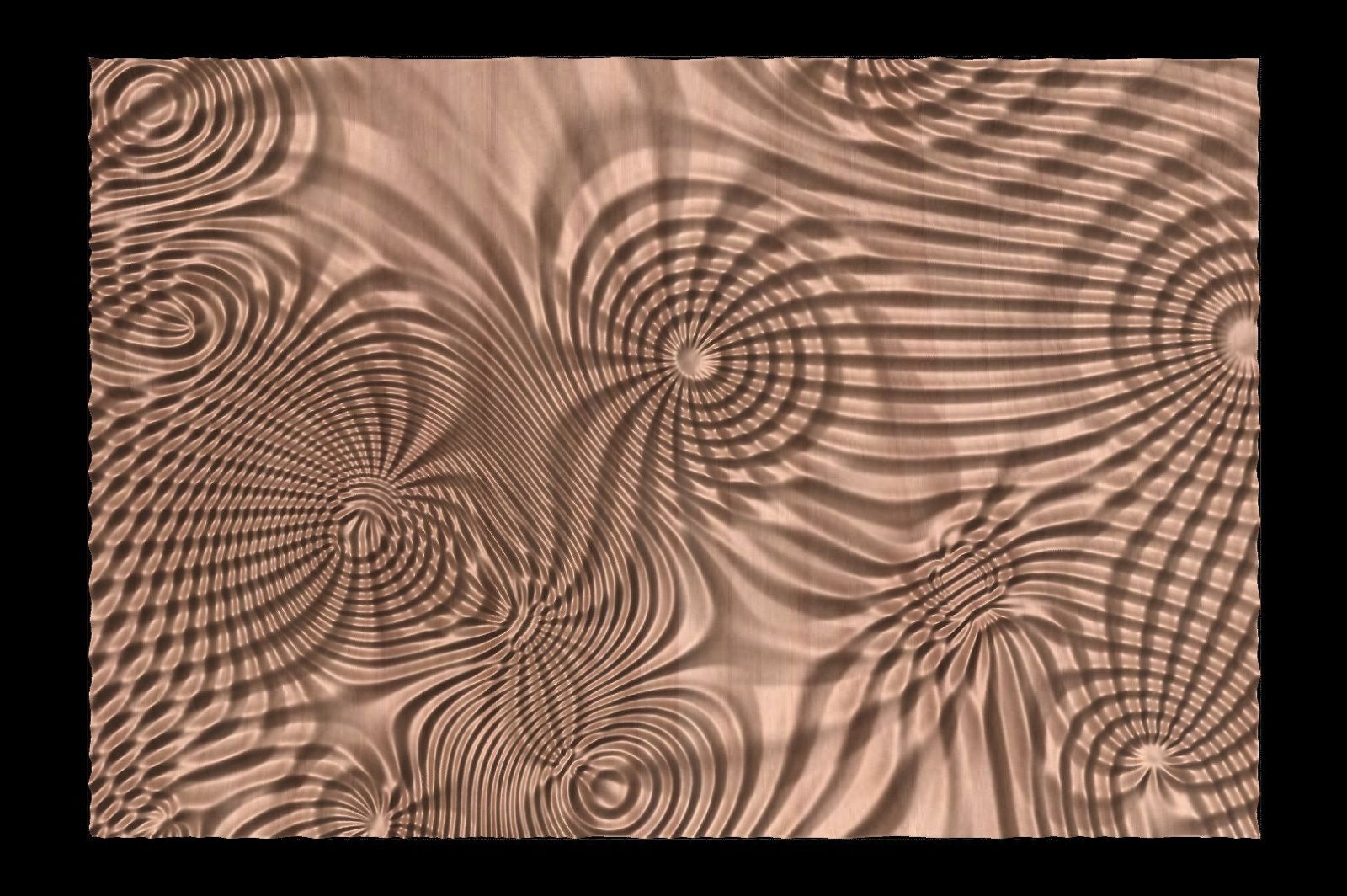 Flow 7792 Decorative abstract 3D relief op-art sculpture model for CNC machining - Bonitum CNC Model Studio