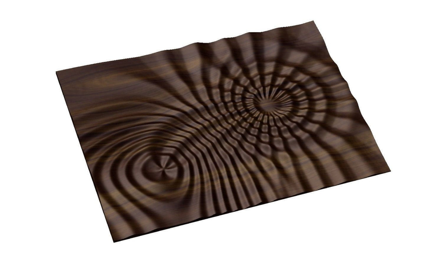 Flow 7793 Decorative abstract 3D relief op art sculpture model for CNC machining - Bonitum CNC Model Studio