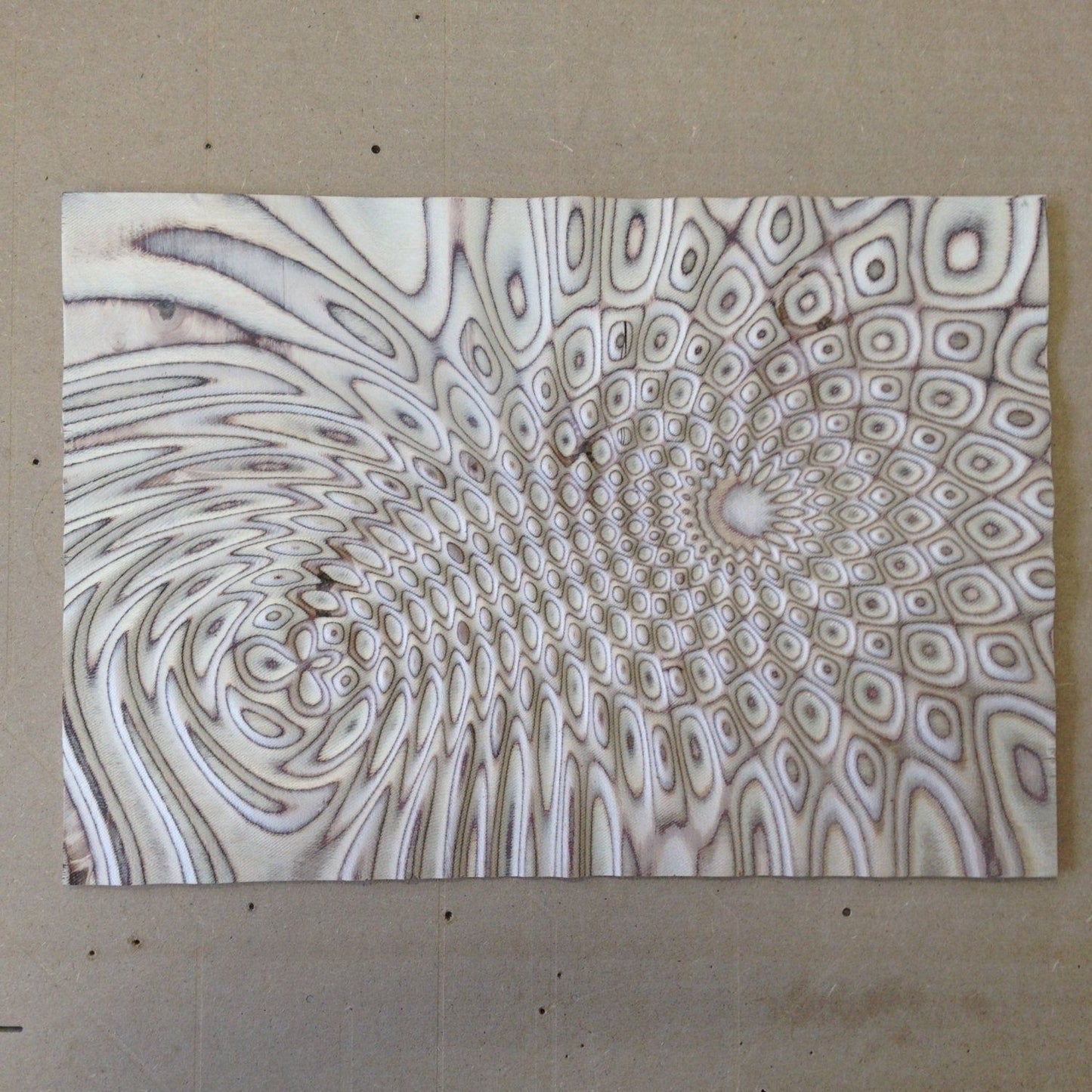 Flow 7793 Decorative abstract 3D relief op art sculpture model for CNC machining - Bonitum CNC Model Studio