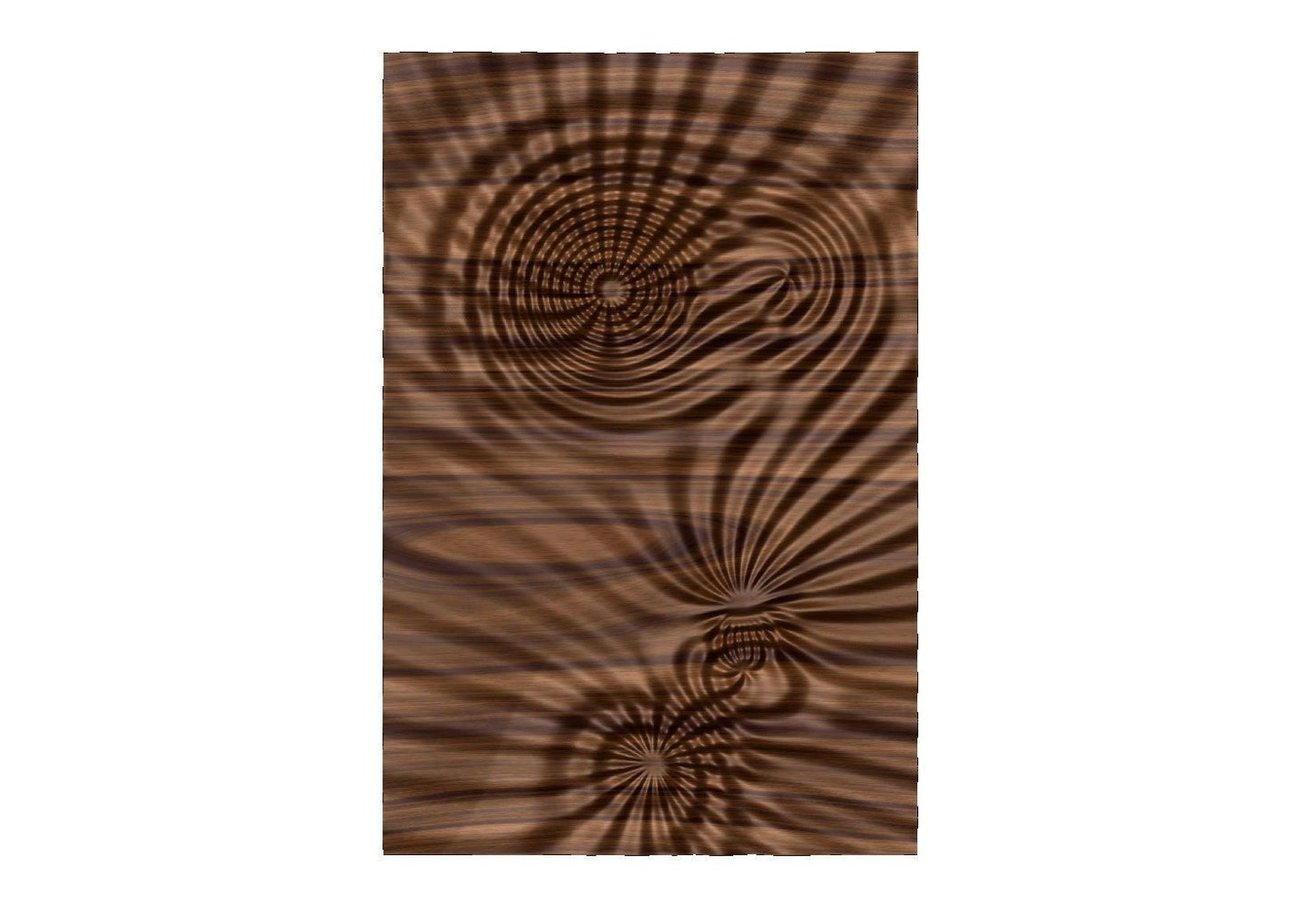 Flow 7794 Decorative abstract 3D relief op art sculpture model for CNC machining - Bonitum CNC Model Studio