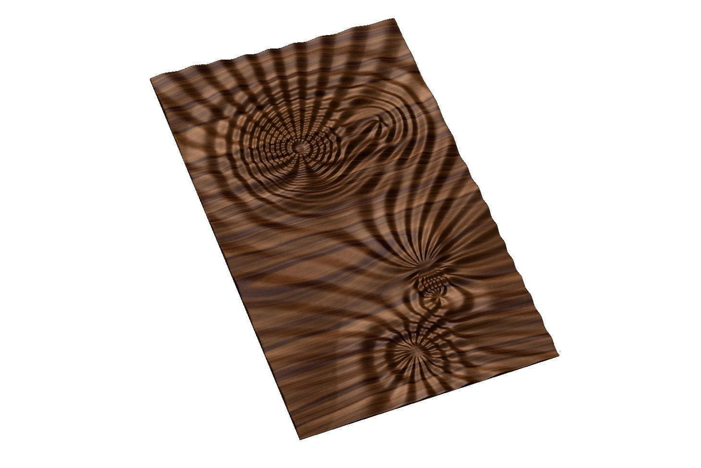 Flow 7794 Decorative abstract 3D relief op art sculpture model for CNC machining - Bonitum CNC Model Studio