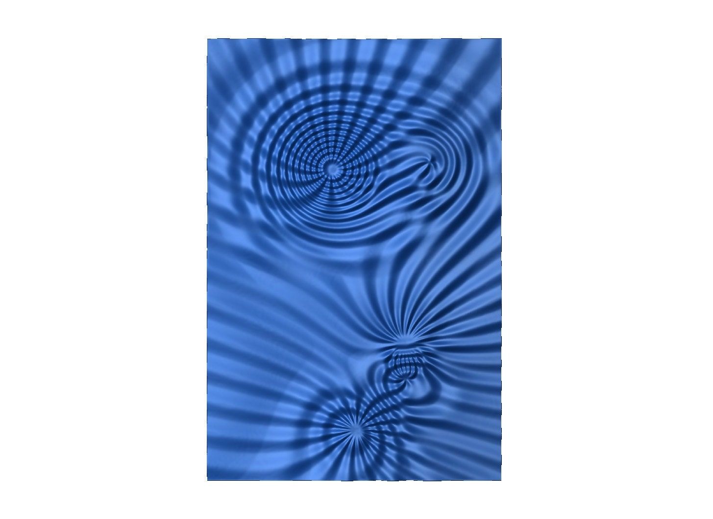 Flow 7794 Decorative abstract 3D relief op art sculpture model for CNC machining - Bonitum CNC Model Studio