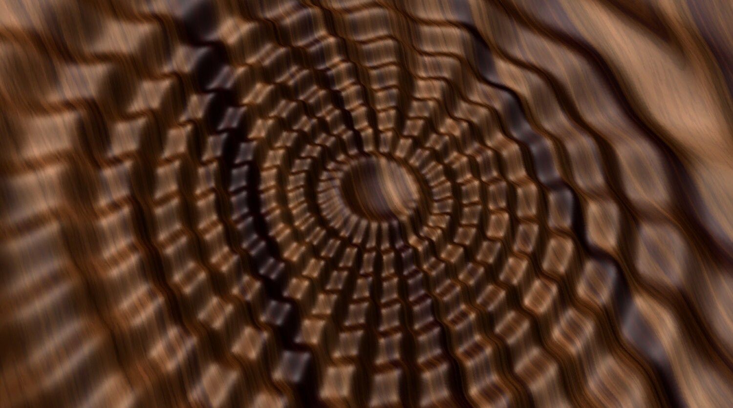 Flow 7796 Decorative abstract 3D relief op art sculpture model for CNC machining - Bonitum CNC Model Studio