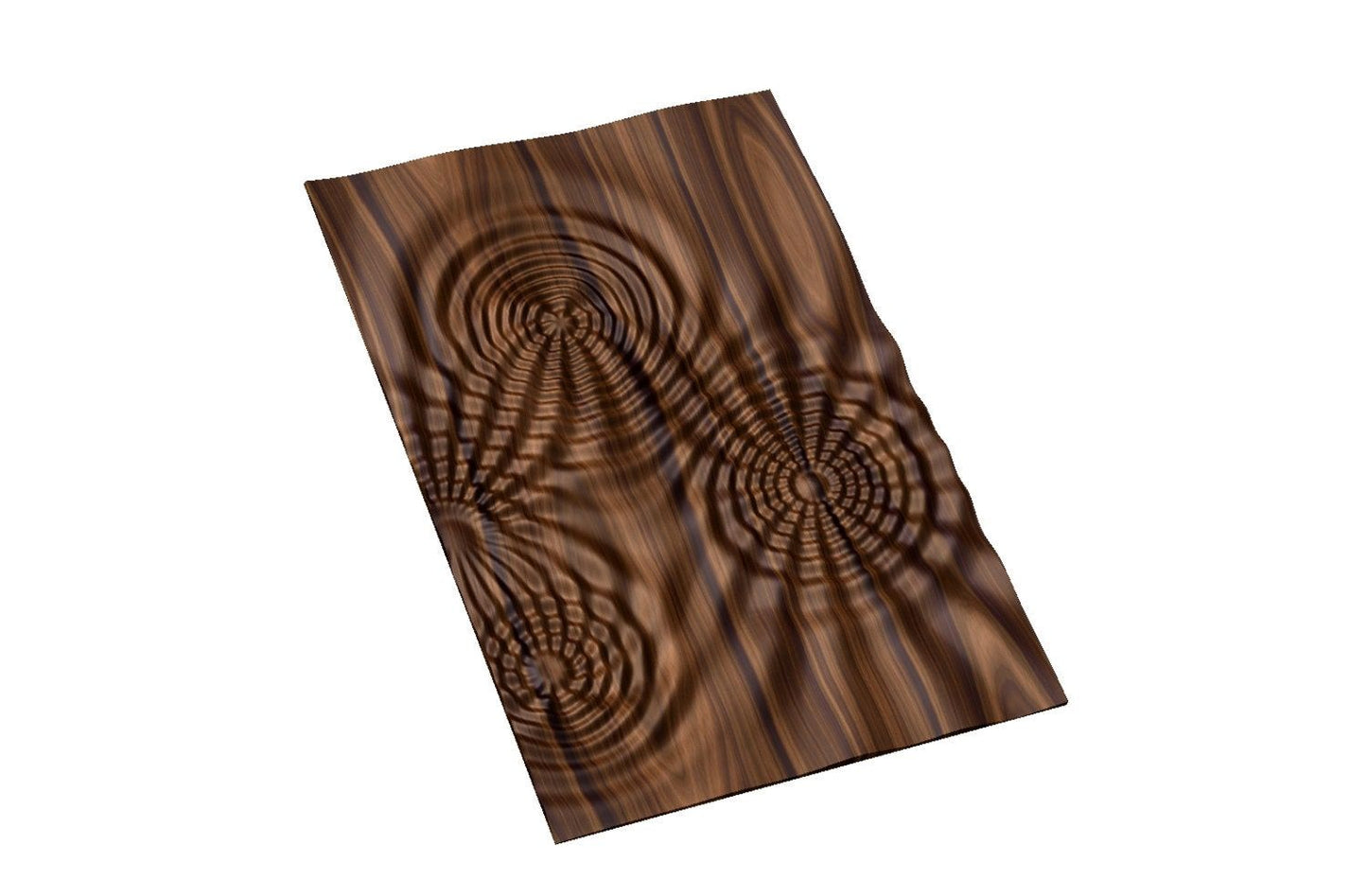 Flow 7797 Decorative abstract 3D relief op art sculpture model for CNC machining - Bonitum CNC Model Studio