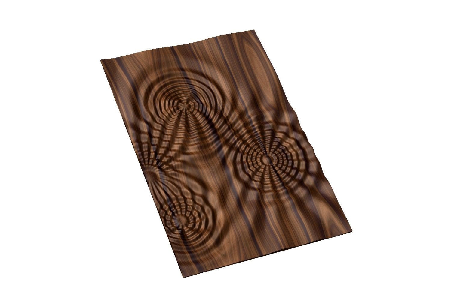 Flow 7797 Decorative abstract 3D relief op art sculpture model for CNC machining - Bonitum CNC Model Studio