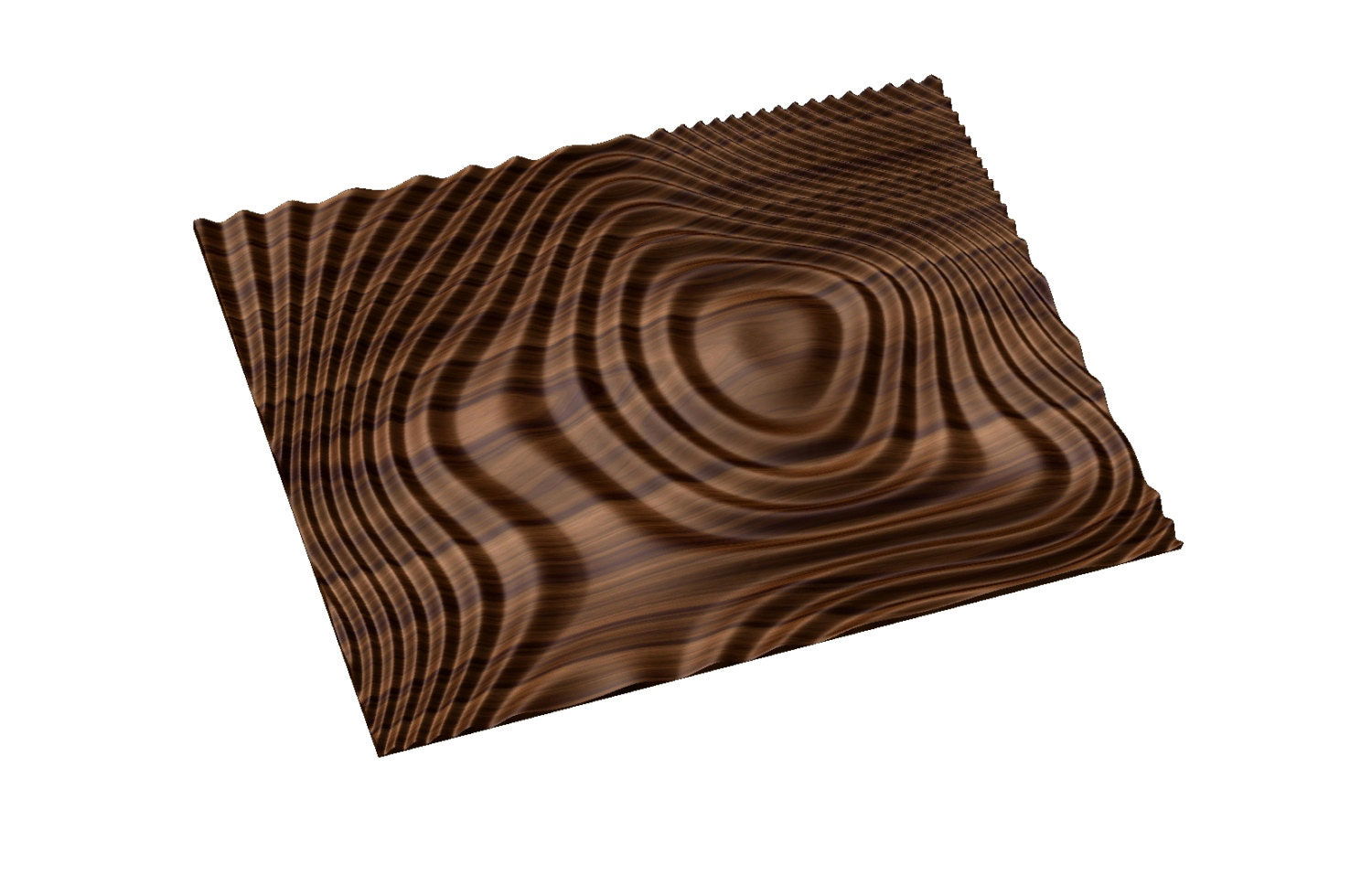 Flow 7799 Decorative abstract 3D relief op art sculpture model for CNC machining - Bonitum CNC Model Studio