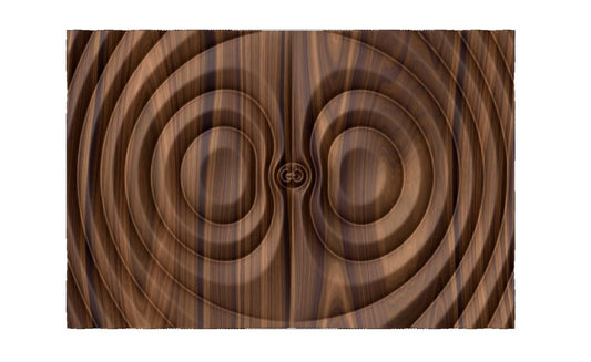 Flow 7800 Decorative abstract 3D relief op art sculpture model for CNC machining - Bonitum CNC Model Studio