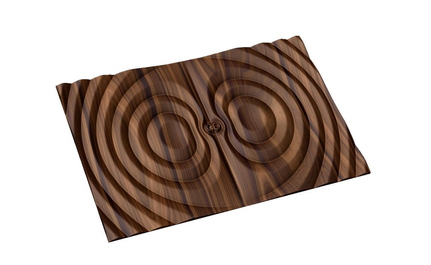 Flow 7800 Decorative abstract 3D relief op art sculpture model for CNC machining - Bonitum CNC Model Studio