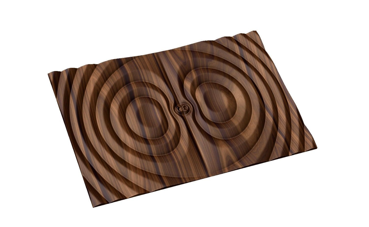 Flow 7800 Decorative abstract 3D relief op art sculpture model for CNC machining - Bonitum CNC Model Studio