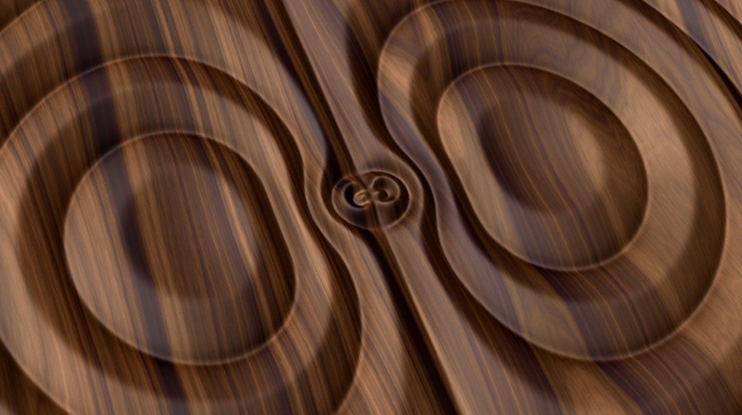 Flow 7800 Decorative abstract 3D relief op art sculpture model for CNC machining - Bonitum CNC Model Studio