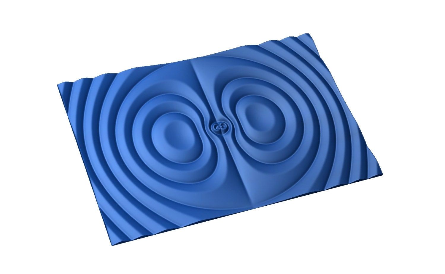 Flow 7800 Decorative abstract 3D relief op art sculpture model for CNC machining - Bonitum CNC Model Studio