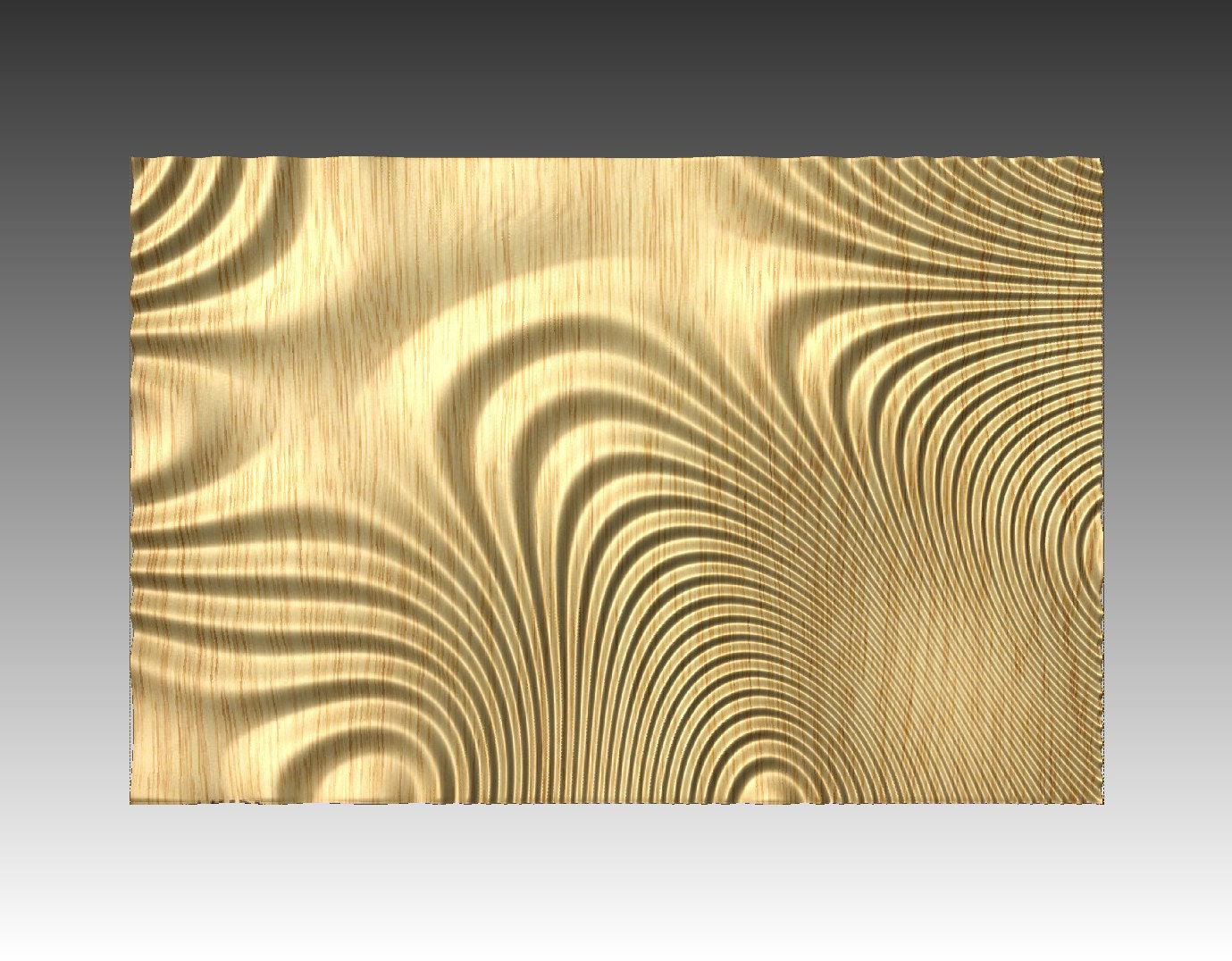 Flow 7857 Decorative abstract 3D relief sculpture model for CNC machining - Bonitum CNC Model Studio