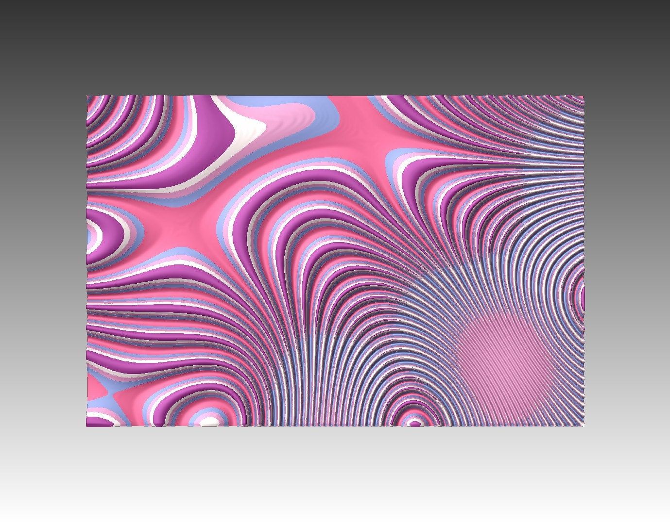 Flow 7857 Decorative abstract 3D relief sculpture model for CNC machining - Bonitum CNC Model Studio