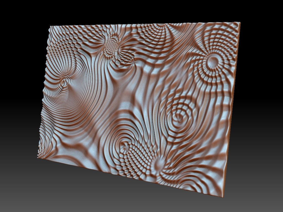 Flow 7959 Decorative abstract 3D relief for CNC machining – Bonitum CNC ...
