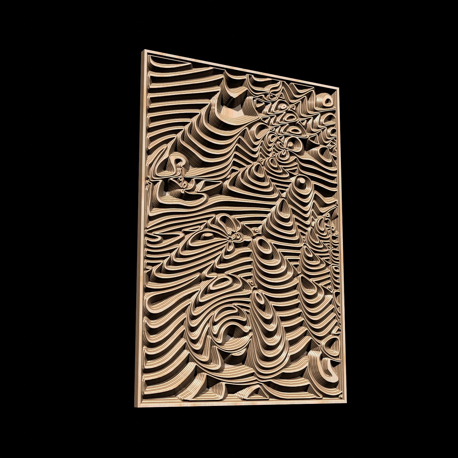 GM4135050020 Vector file for V- bit carving - Bonitum CNC Model Studio