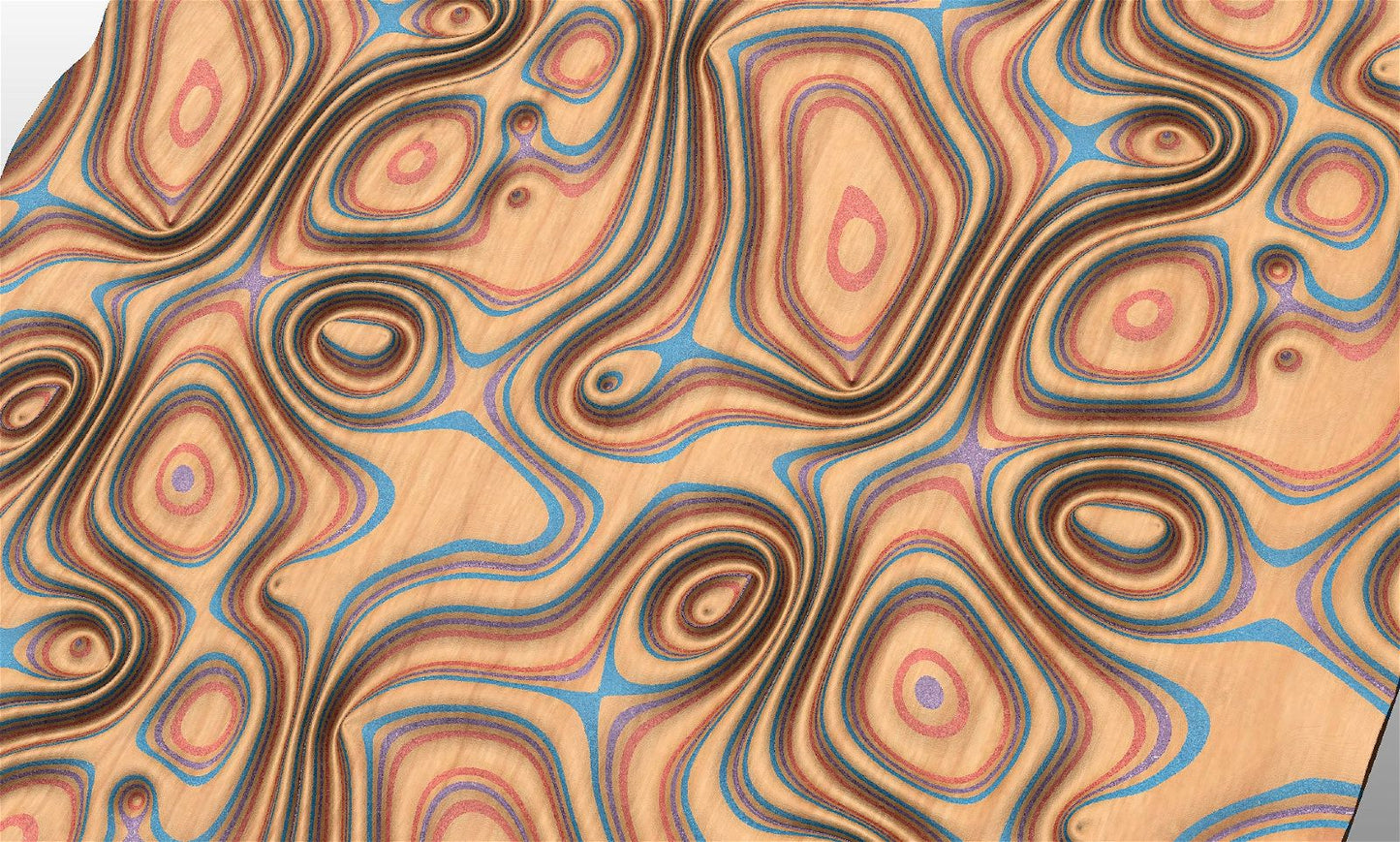 GW330 tileable molten lava 3d texture pattern - Bonitum CNC Model Studio