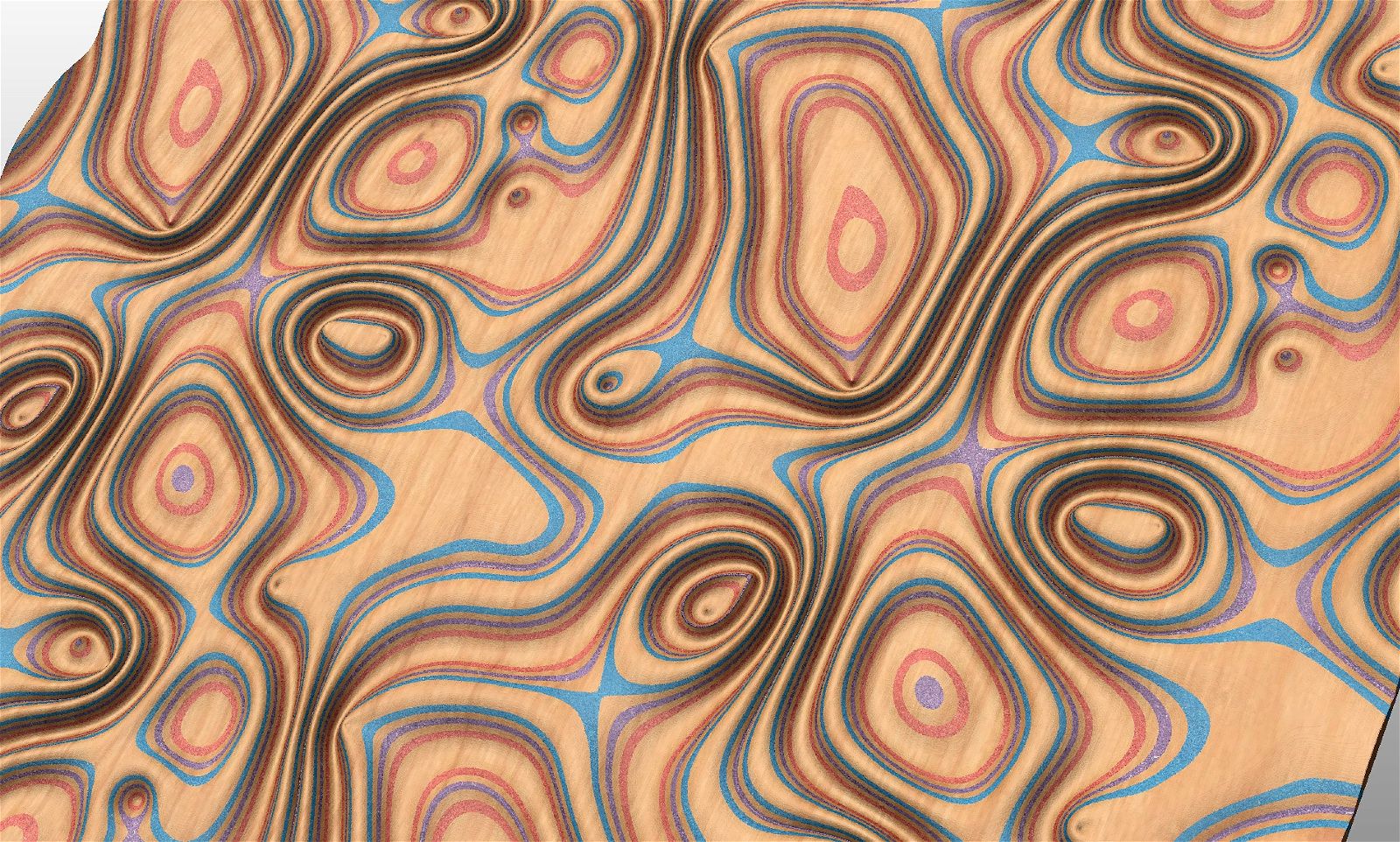 GW330 tileable molten lava 3d texture pattern - Bonitum CNC Model Studio