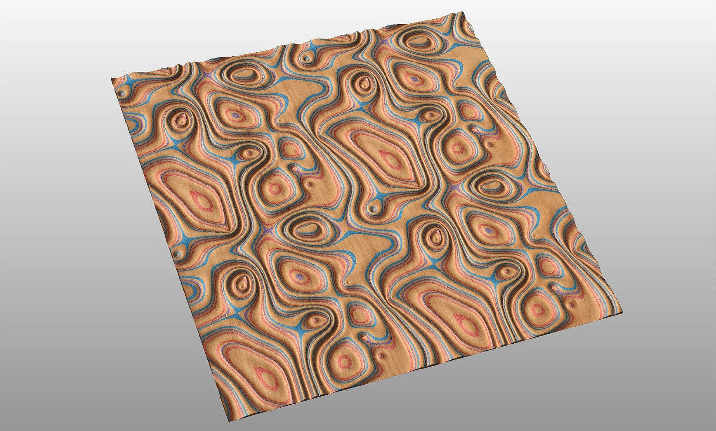GW330 tileable molten lava 3d texture pattern - Bonitum CNC Model Studio