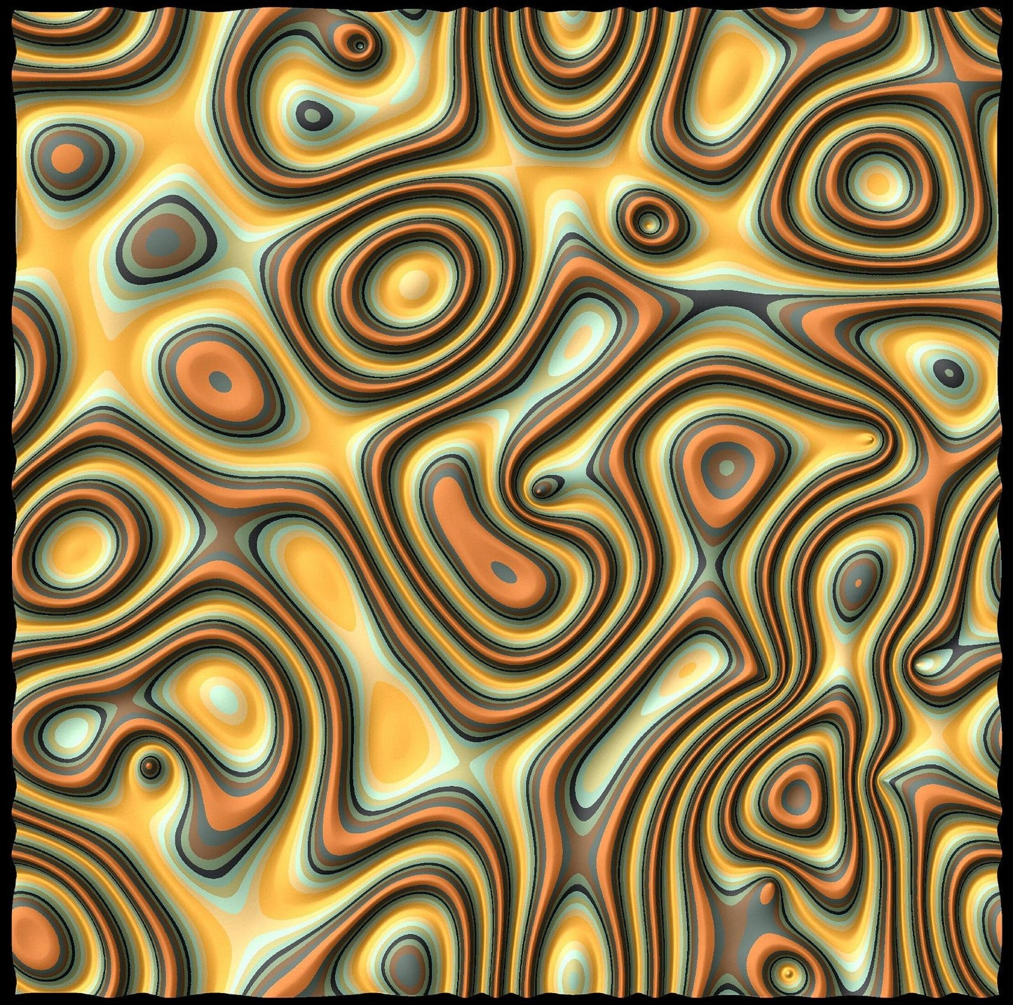 GW36 tileable molten lava 3d texture pattern - Bonitum CNC Model Studio