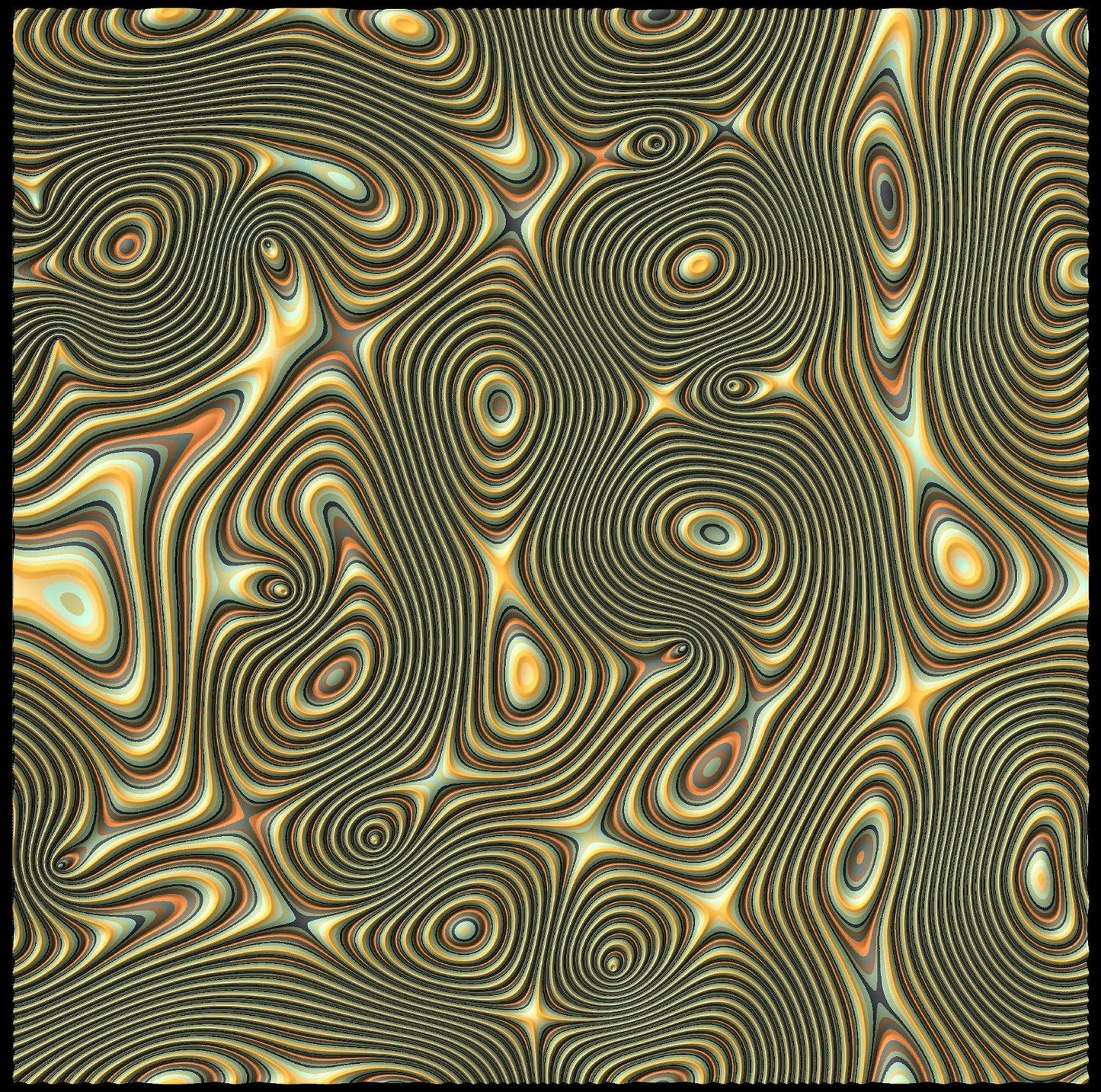 GW46 tileable molten lava 3d texture pattern - Bonitum CNC Model Studio