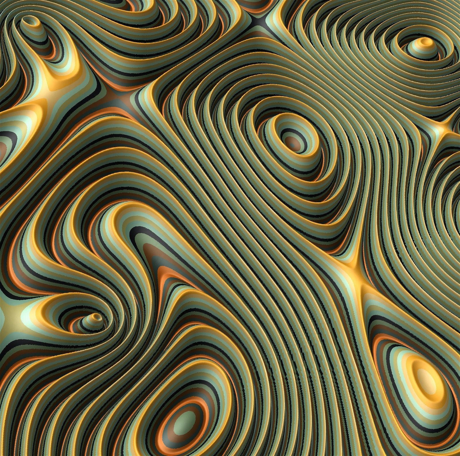 GW46 tileable molten lava 3d texture pattern - Bonitum CNC Model Studio