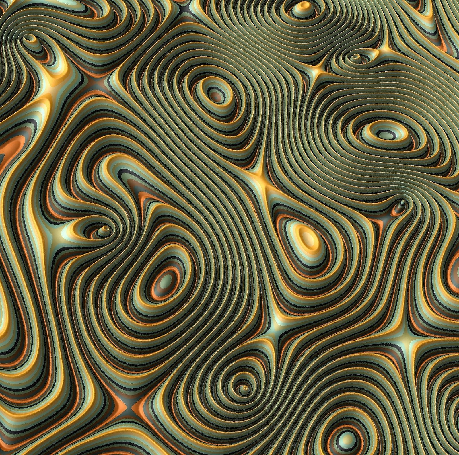 GW46 tileable molten lava 3d texture pattern - Bonitum CNC Model Studio