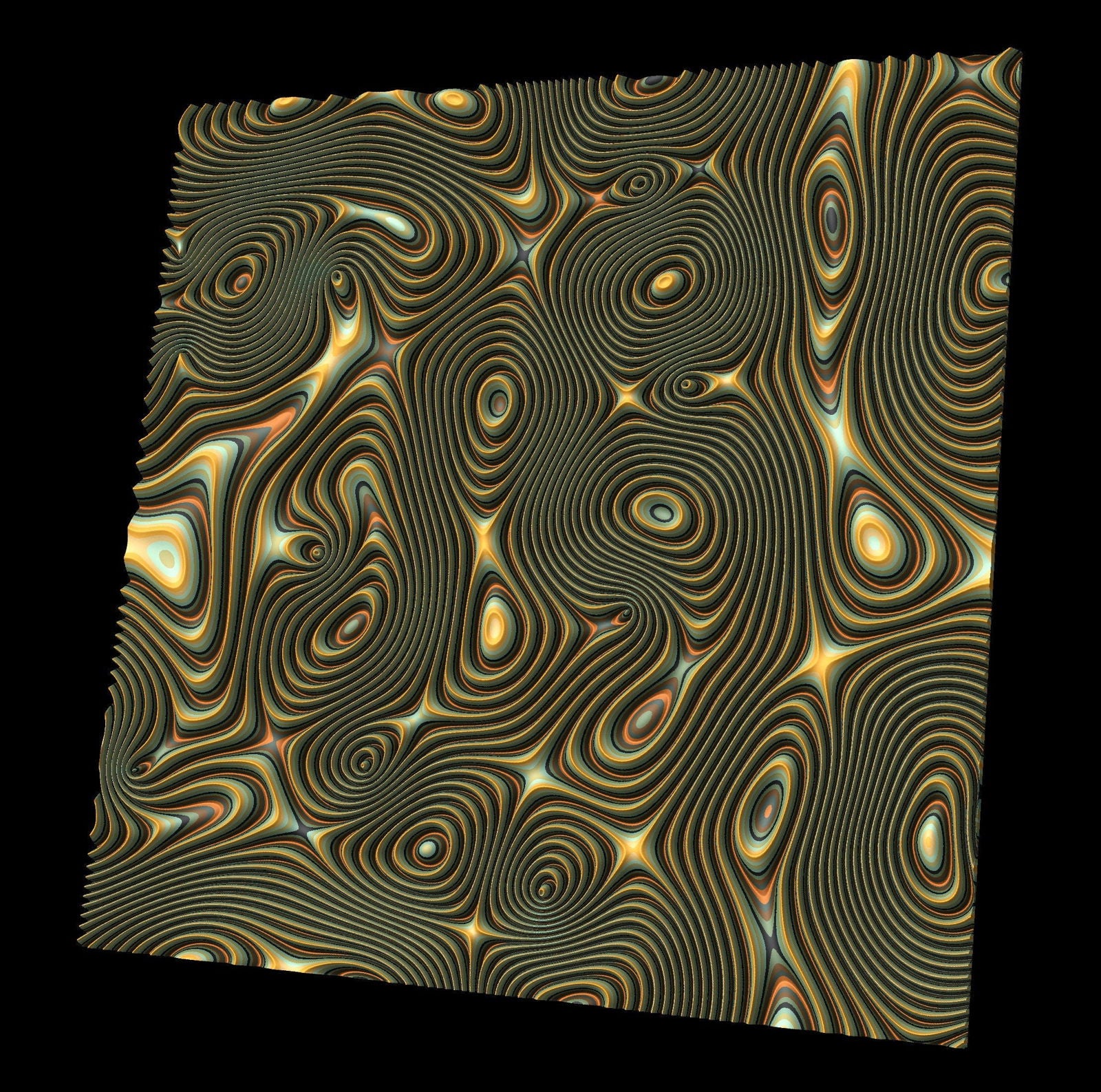 GW46 tileable molten lava 3d texture pattern - Bonitum CNC Model Studio