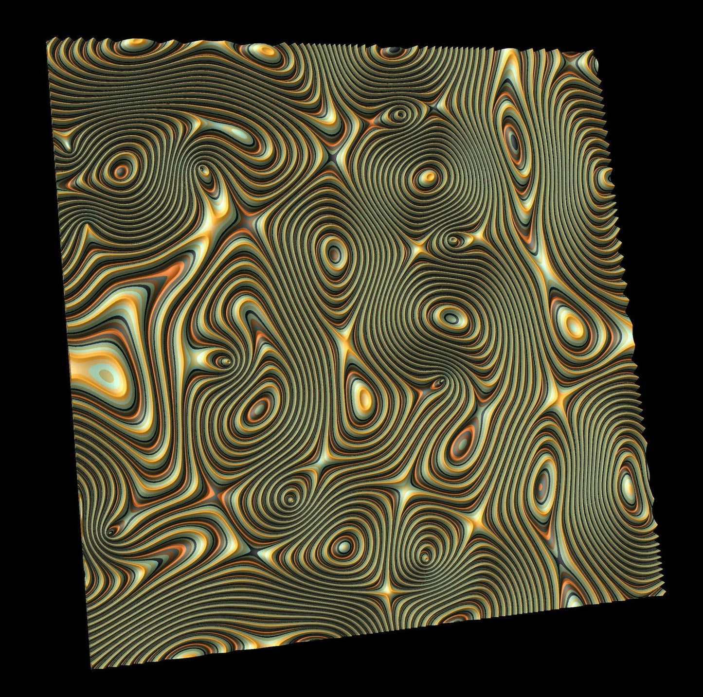 GW46 tileable molten lava 3d texture pattern - Bonitum CNC Model Studio