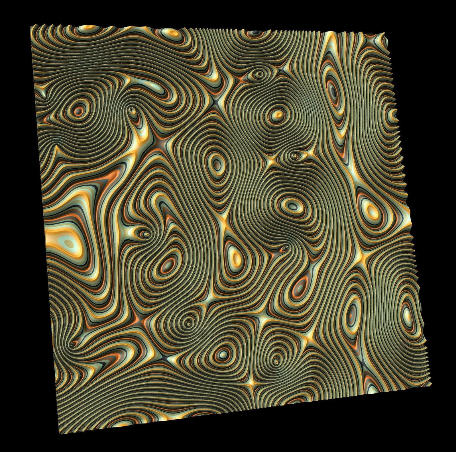 GW46 tileable molten lava 3d texture pattern - Bonitum CNC Model Studio