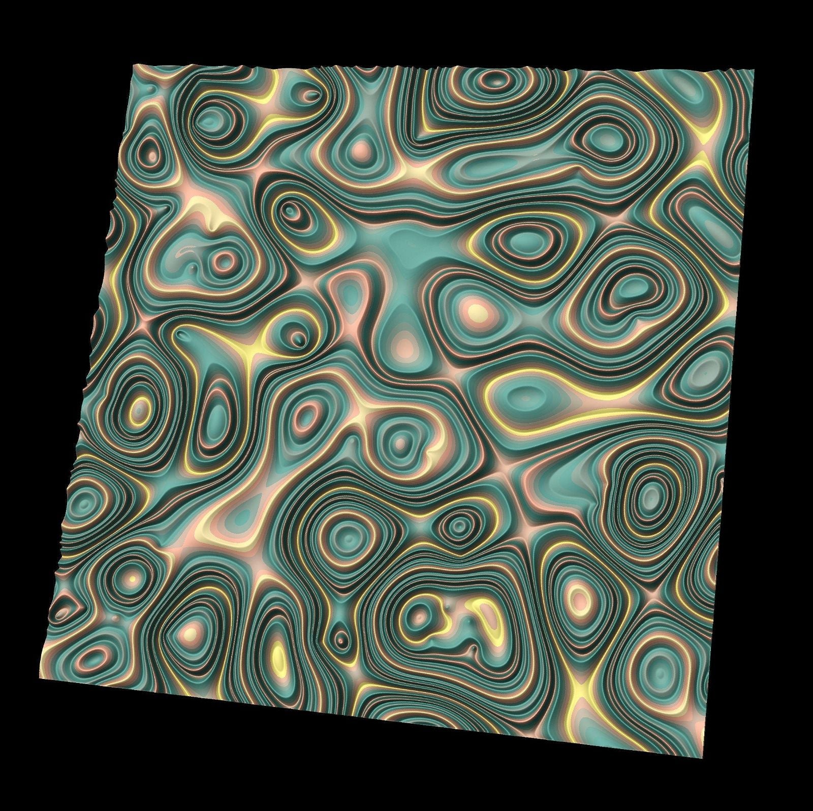 GW4 tileable molten lava 3d texture pattern - Bonitum CNC Model Studio