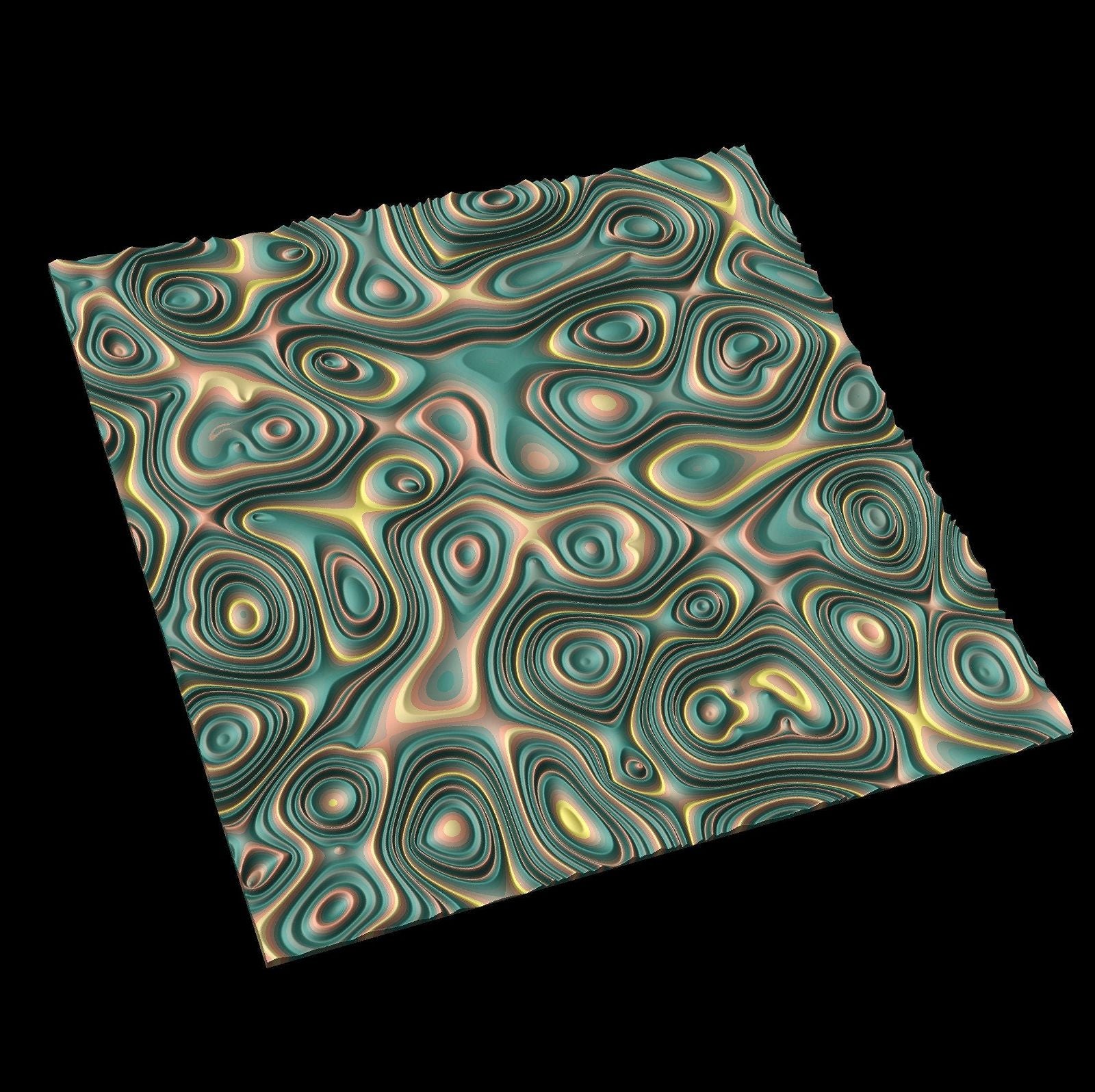 GW4 tileable molten lava 3d texture pattern - Bonitum CNC Model Studio