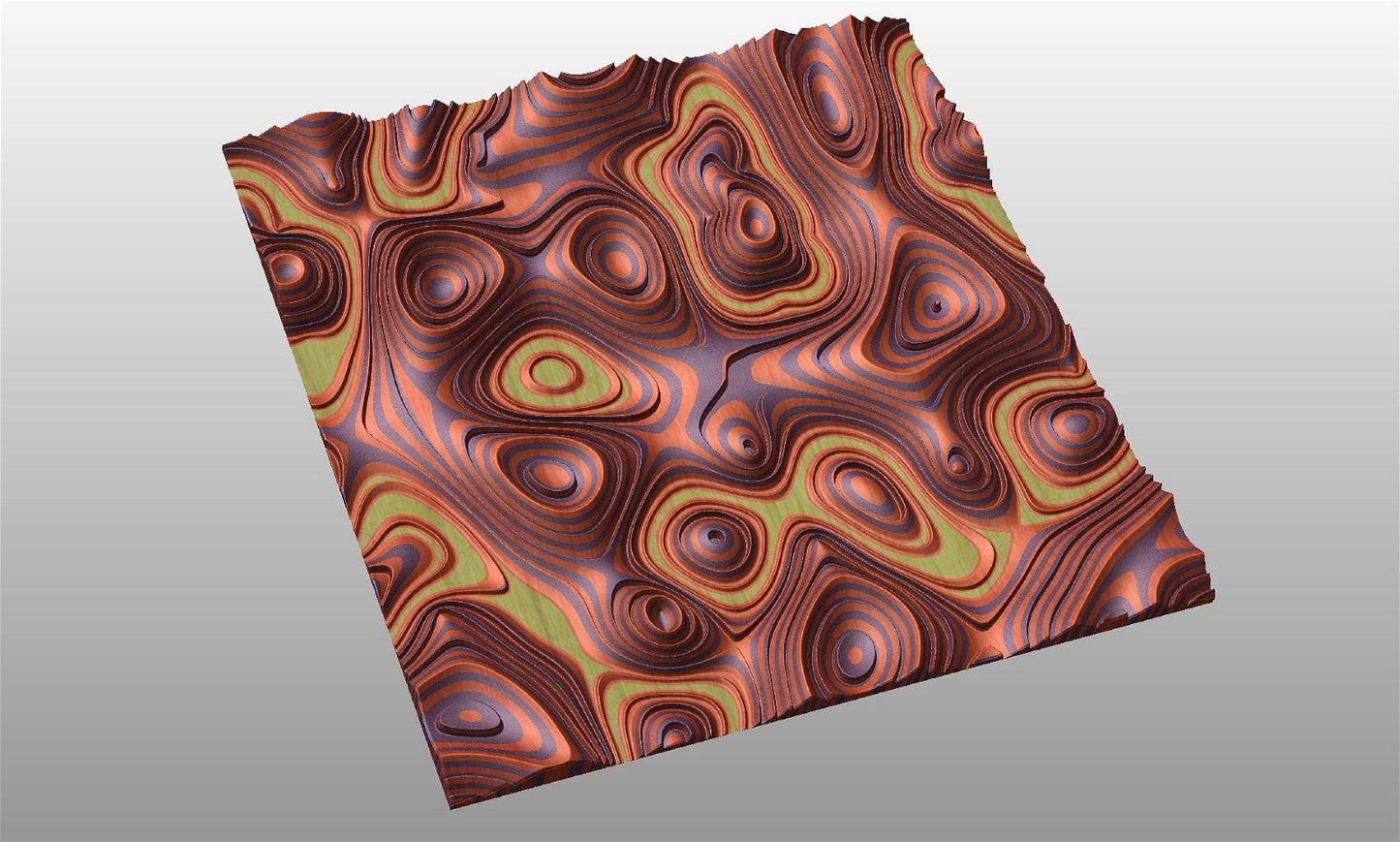GW69 tileable molten lava 3d texture pattern - Bonitum CNC Model Studio