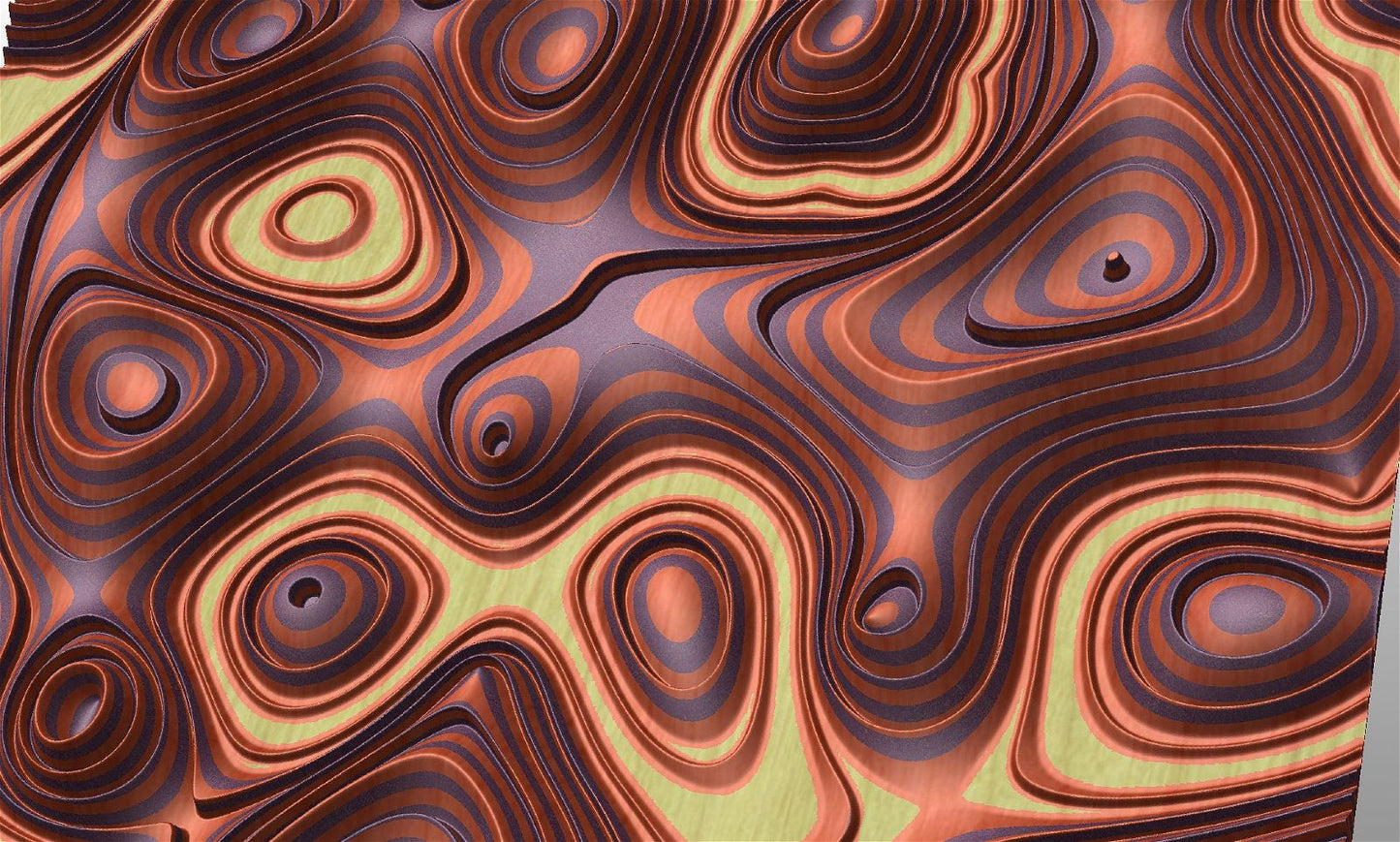 GW69 tileable molten lava 3d texture pattern - Bonitum CNC Model Studio