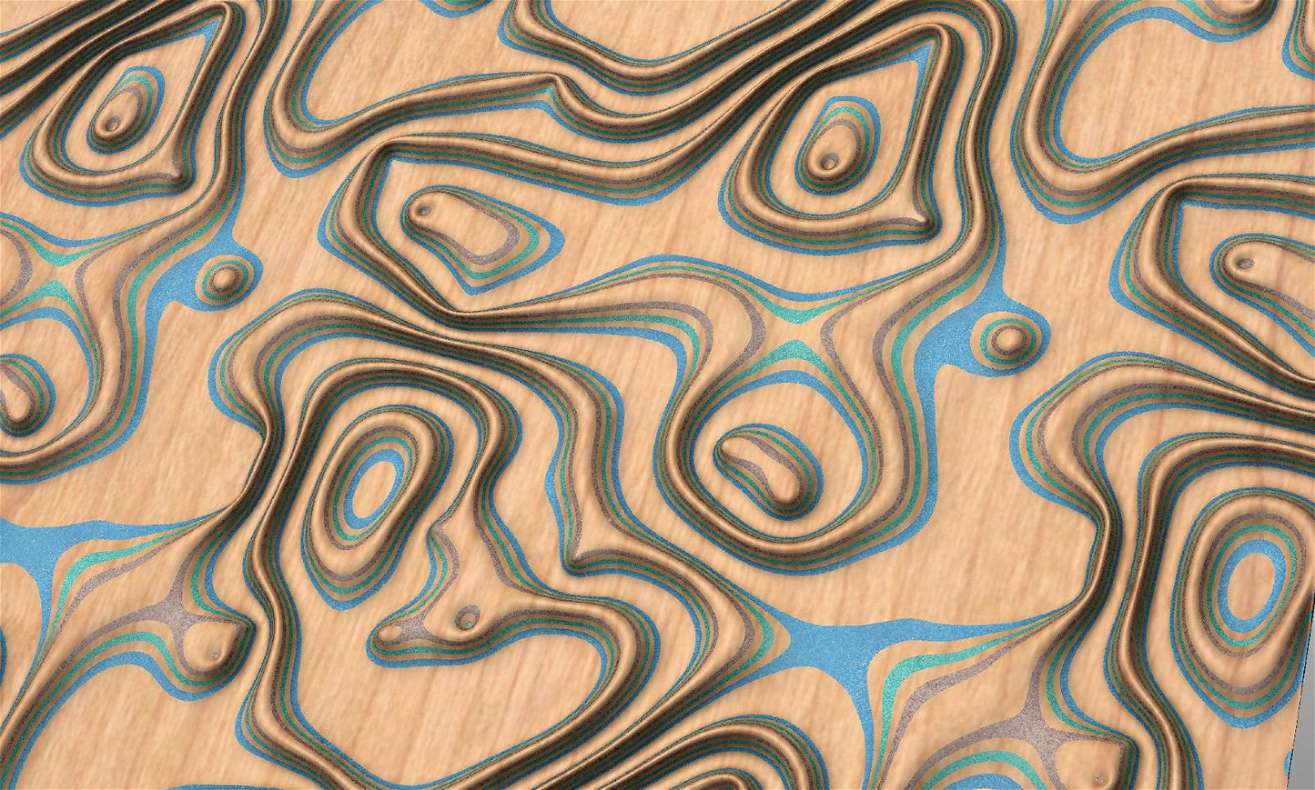 GW70137 tileable molten lava 3d texture pattern - Bonitum CNC Model Studio