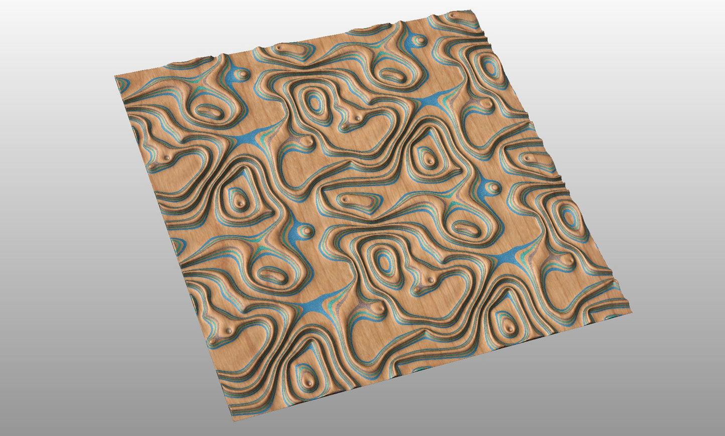 GW70137 tileable molten lava 3d texture pattern - Bonitum CNC Model Studio