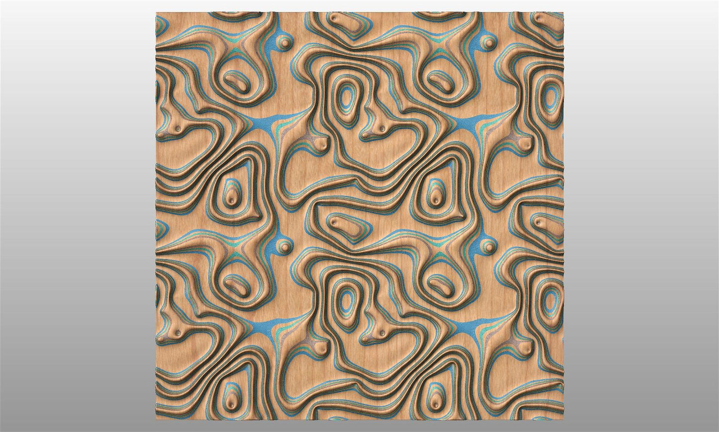 GW70137 tileable molten lava 3d texture pattern - Bonitum CNC Model Studio