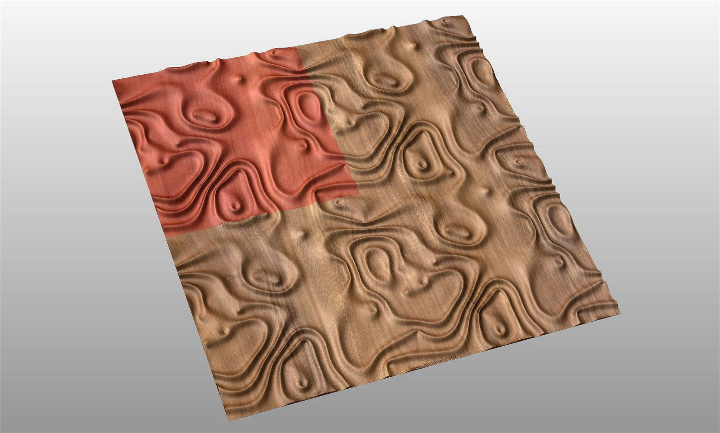 GW70137 tileable molten lava 3d texture pattern - Bonitum CNC Model Studio