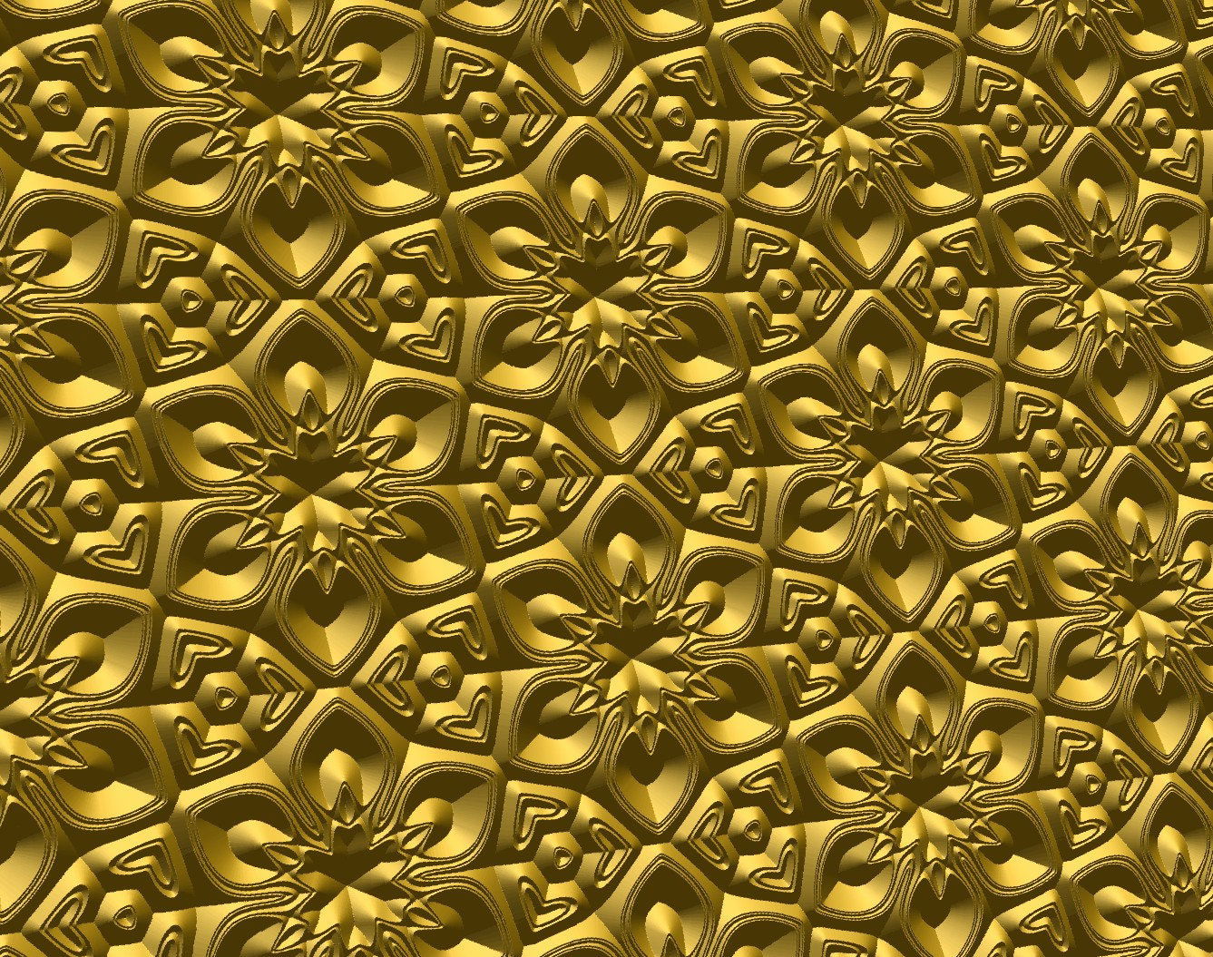 HEX1-2 Seamless Floral Pattern - Bonitum CNC Model Studio