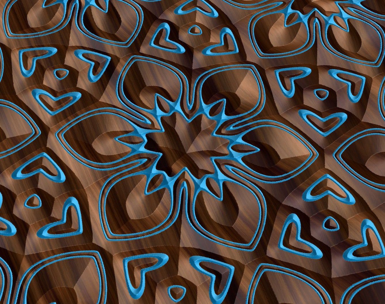 HEX1-2 Seamless Floral Pattern - Bonitum CNC Model Studio