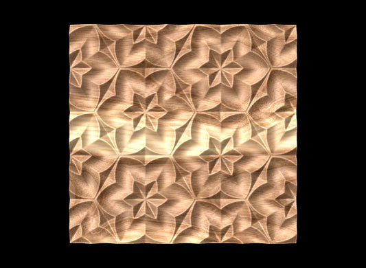 HEX7 3D relief repeated pattern - Bonitum CNC Model Studio