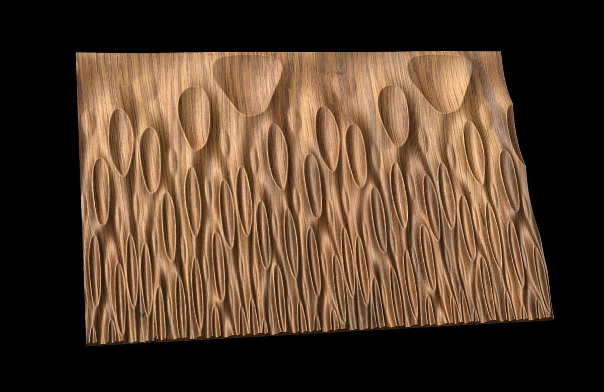 Wave Pattern Cnc JANII36 Wavy pattern 3D model for CNC machining – Bonitum CNC Model Studio